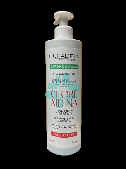Curaderm Sapone Mani Clorexidina 500ml