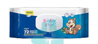 Babystar Salv Bebe' Popup 72pz