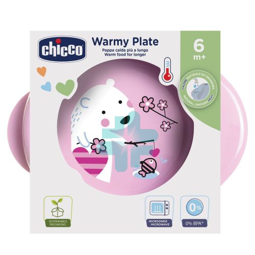 Chicco Piatto Pappacalda 6m+ Rosa