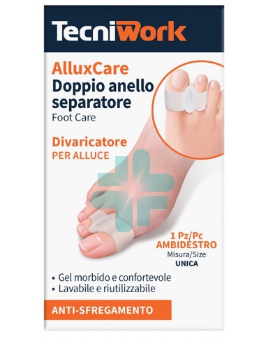 Tecniwork Allux Care Separatore E Divaricatore Per Alluce A Doppio Anello