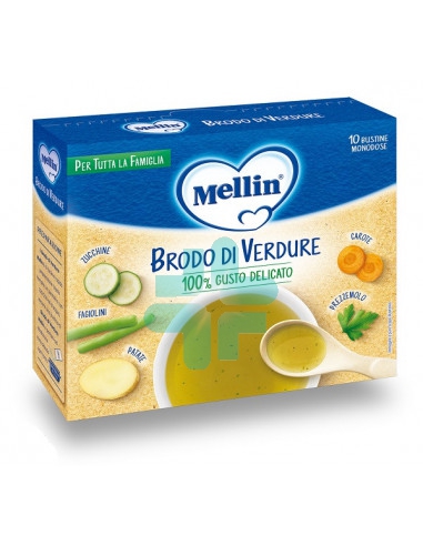 Mellin Brodo Verdure 10x8g