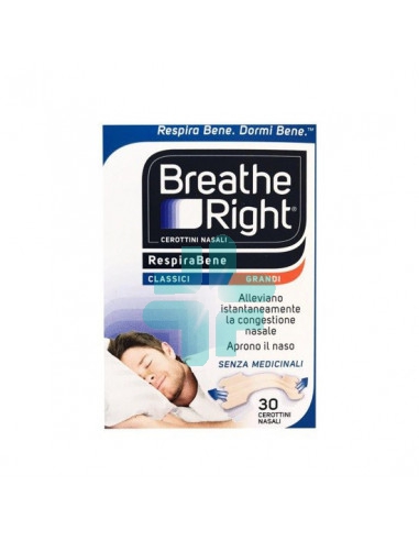 Breathe Right Classici Cerotti Nasali Grandi 30pz