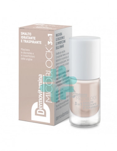 Dermovitamina Micoblock 3in1 Smalto Idratante e Traspirante beige 5 Ml