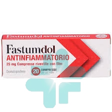 Fastumdol Antinf Menarini Internat. O.l.s.a Fastumdol antinf*20cpr 25mg
