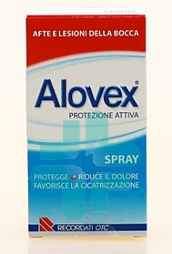 Alovex Linea Protezione Orale Spray Lenitivo Lesioni Mucosa Orale 15 ml