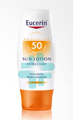 Eucerin Linea Solare Pelli Sensibili SPF50 Lozione Protettiva ExtraLeggera 150ml