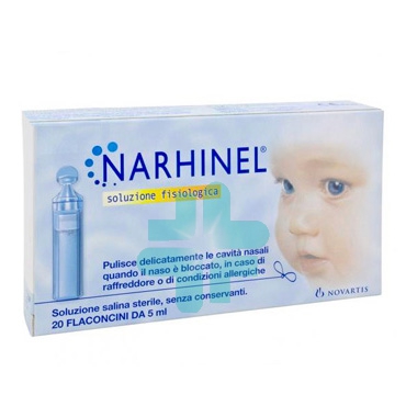 Narhinel Linea Pulizia Salute del Naso Soluzione Fisiologica 20 Flaconcini 5 ml