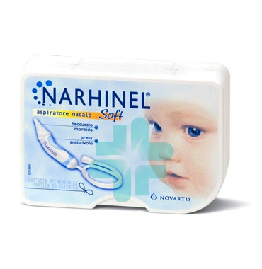 Narhinel Linea Pulizia Salute del Naso Aspiratore Muco Nasale + 2 Ricambi Soft