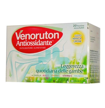 Novartis Linea Gambe Venoruton Antiossidante Integratore 20 Buste Orosolubili