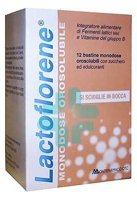 Lactoflorene Linea Fermenti Integratore di Fermenti Lattici 12 Bustine Orosolub