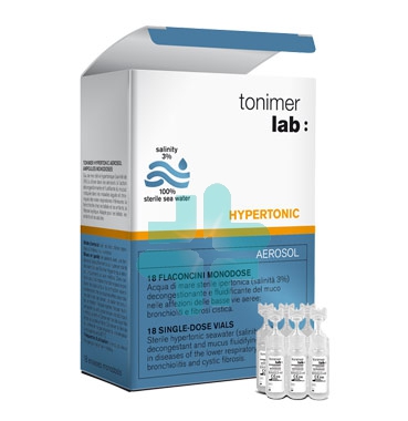 Ganassini Linea Tonimer Lab Hypertonic Soluzione Aerosol 18 Fiale 3 ml