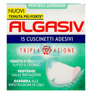 Combe Linea Protesi Dentali Algasiv 15 Cuscinetti Adesivi Protesi Superiore