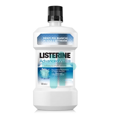 Listerine Linea Igiene Orale Quortidiana Advanced White Collutorio 500 ml