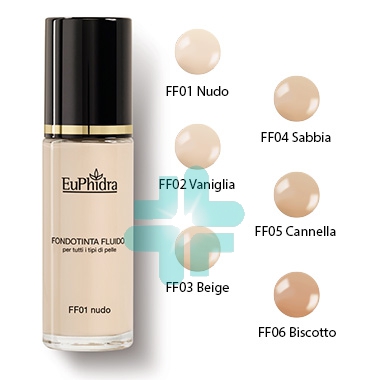EuPhidra Linea Trucco Viso Base Fondotinta Fluido Mat Coprente Colore FF02