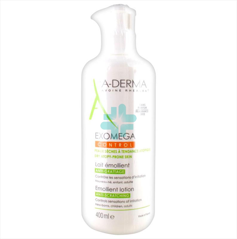 A-Derma Linea Exomega Pelli Secche Control Latte Emolliente Anti-Prurito 400 ml