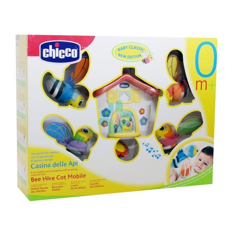 Chicco Linea Giochi Uditivi Manuali Happy Colors Casina delle Api Et 0 m+
