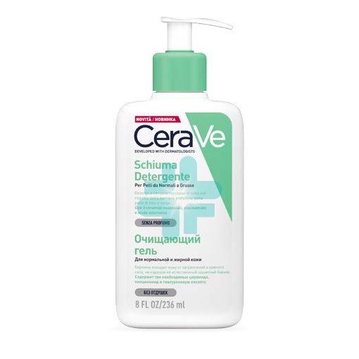 CeraVe Linea Detersione Viso Corpo Foaming Cleanser Schiuma Detergente 236 ml
