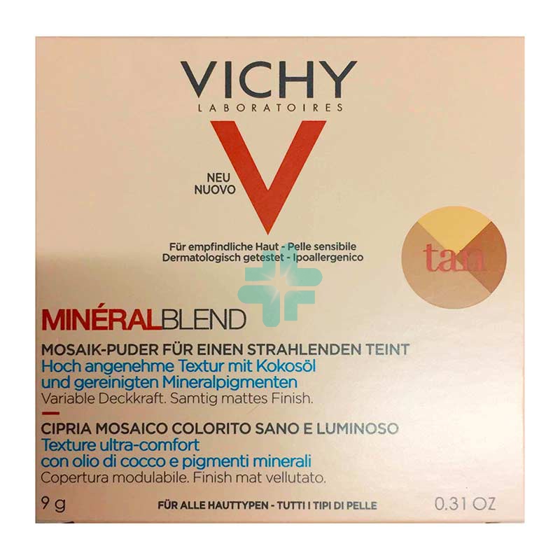 Vichy Make-up Linea Mineralblend Cipria Mosaico Idratante Uniformante 9 g Dark