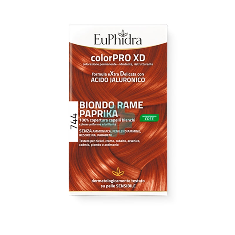 EuPhidra Linea Capelli Colorpro XD colorazione Biondo Rame Paprika 744